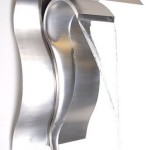 Wall Mounted Stainless Steel Cascading Swan Water Feature